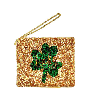 St Patty's Day Lucky Coin Pouch, Gold