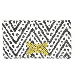 Rosanna Clutch, XX Bamboo Black & White