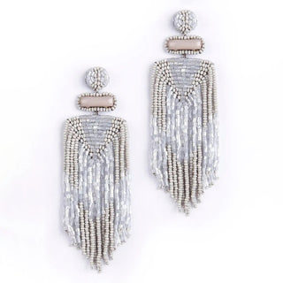 Jody Earrings, Light Grey