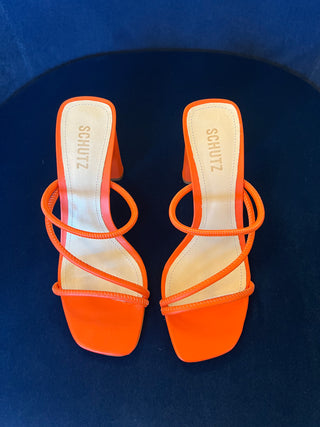 Chess Mid Heel, Flame Orange