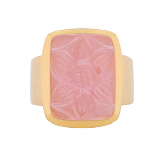 Camellia Ring - Pink Chalcedony