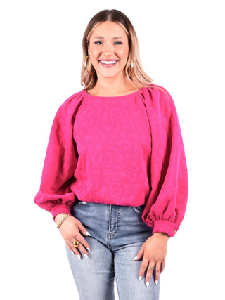 Celeste Crop, Pink Pop Cheetah