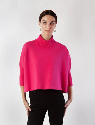 Aja Sweater, Super Pink