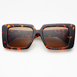 Camilla Acetate Womens Rectangular Sunglasses, Tortoise