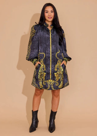 Nora Dress, Pouncing Panther