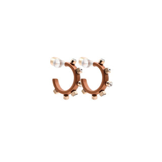 Copper Metal Huggies