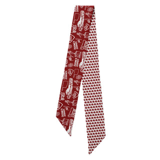 OU Twilly Scarf, Maroon