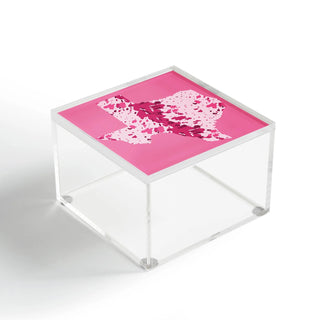 Acrylic Box 4", Pink Texas Longhorn