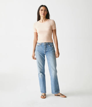 Ari Cropped Tee, Tea Rose