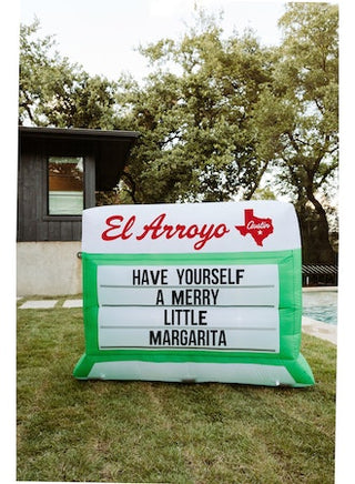 Inflatable Yard Sign, Merry Margarita