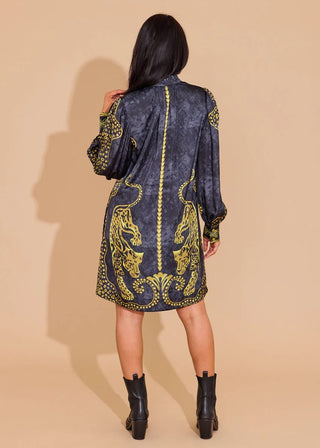 Nora Dress, Pouncing Panther