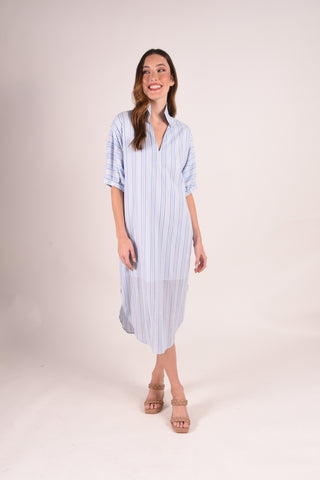 Poppy Caftan - Santorini Stripe