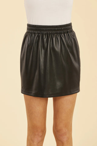 Elastic Waist Mini - Black