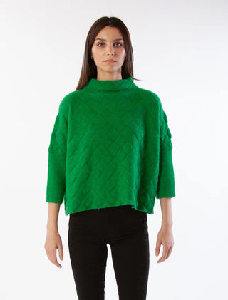 Rowena Sweater - Mighty Green
