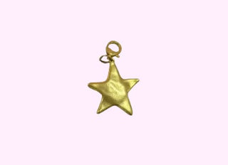 Big Star Bag Charm, Gold