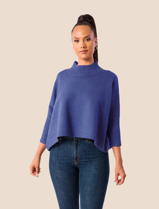 Aja Sweater, Blue Melange
