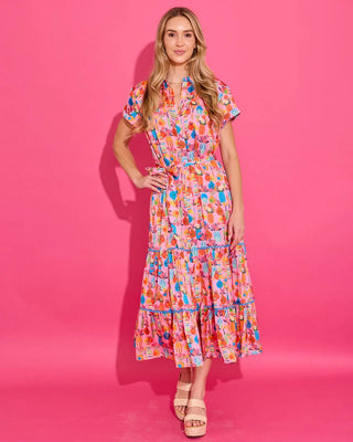 Rachel Dress, Pink Chantilly