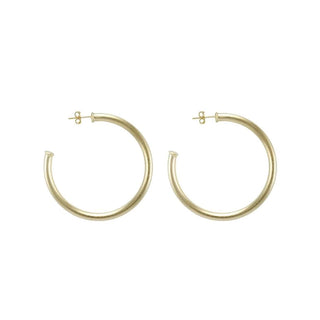 Petite Everybody's Favorite Hoops - Brushed 18k Gold Plated