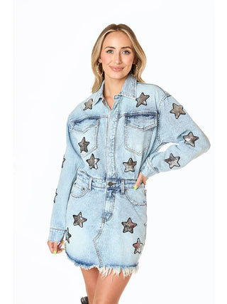 Raelynn Denim Star Dress