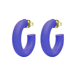 Small Chantal Hoops, Purple