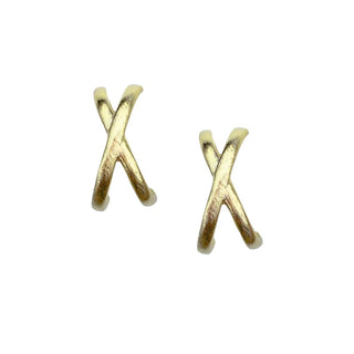Crisscross Hug Earrings - 18k Gold Plated