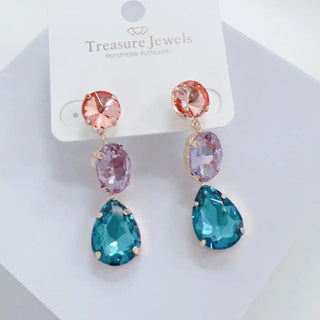 Glamorous Sea Stone Earrings